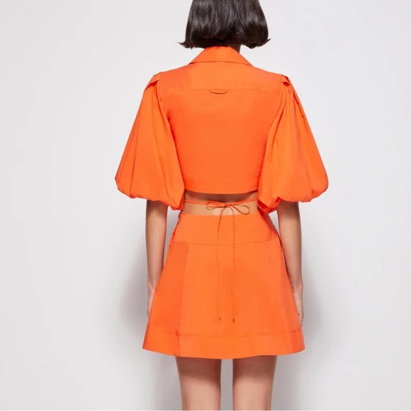 Jonathan Simkhai aulora cotton poplin dress - Picture 2 of 8